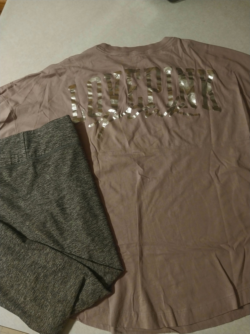 PINK Victoria's Secret  Sleeve Tee And Joggers